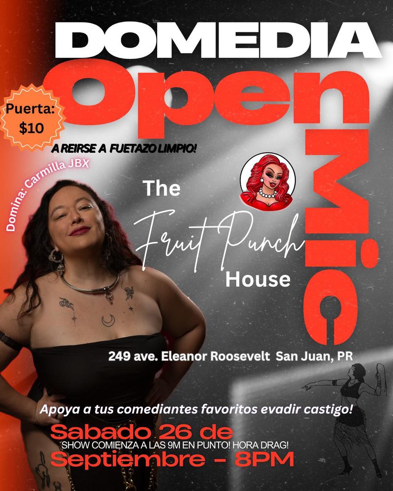 DOMEDIA Open Mic poster